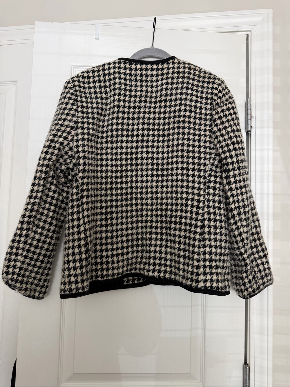 Vintage Alfred Dunner 100% Wool Houndstooth Blazer Jacket Size 14 - Picture 2 of 4
